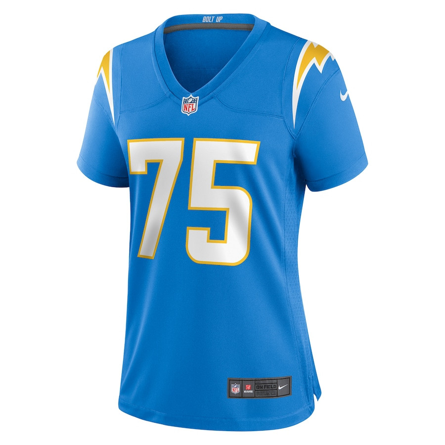 Bradley Bozeman 75 Los Angeles Chargers Women's Game Jersey - Powder Blue JS4197 nicesnker - Image 2