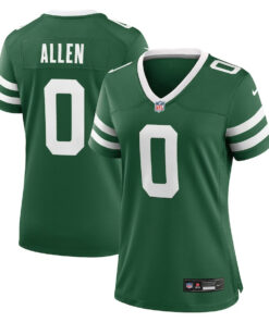 Braelon Allen 0 New York Jets Women's Team Game Jersey - Legacy Green JS8019 nicesnker