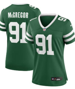 Braiden McGregor 91 New York Jets Women's Team Game Jersey - Legacy Green JS8875 nicesnker