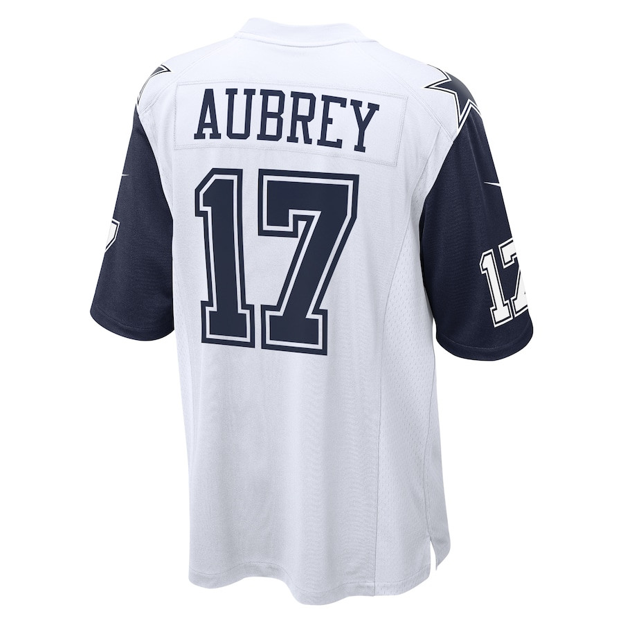 Brandon Aubrey 17 Dallas Cowboys Team Game Men Jersey - White JS4789 nicesnker - Image 3
