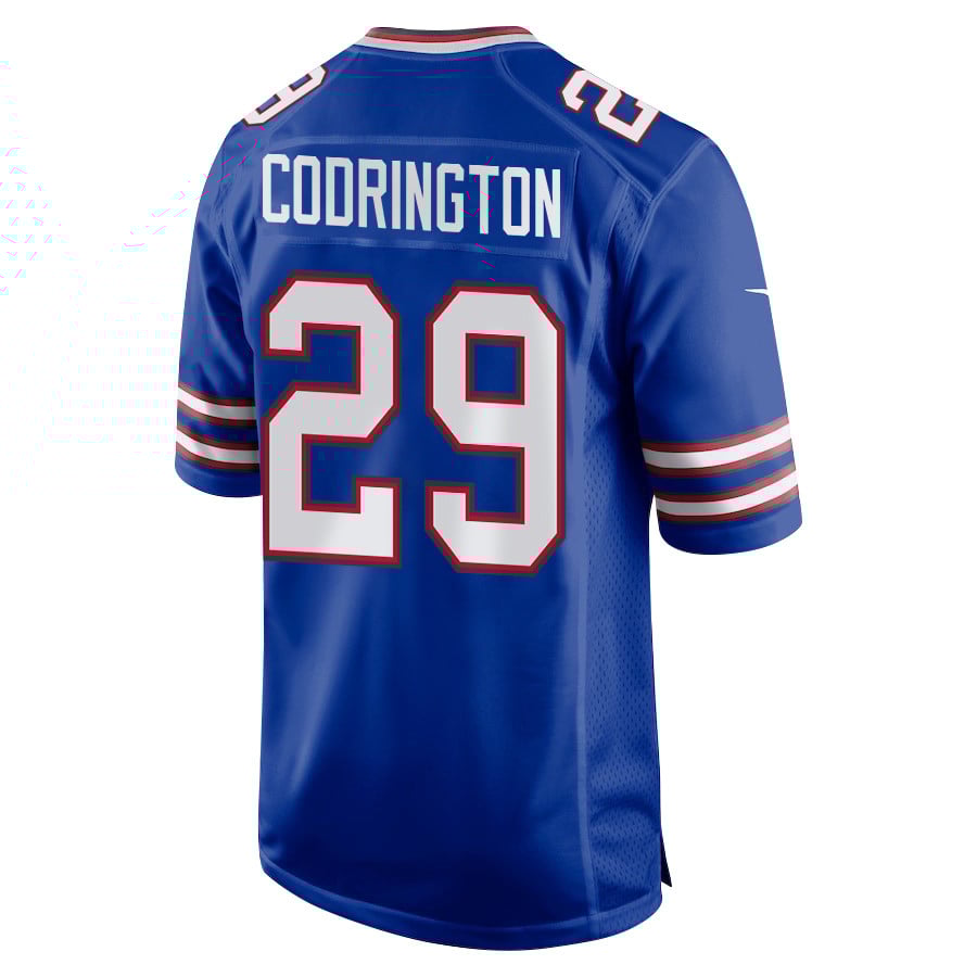 Brandon Codrington 29 Buffalo Bills Super Bowl LIX New Orleans Patch Game Men Jersey - Royal JS2819 nicesnker - Image 2