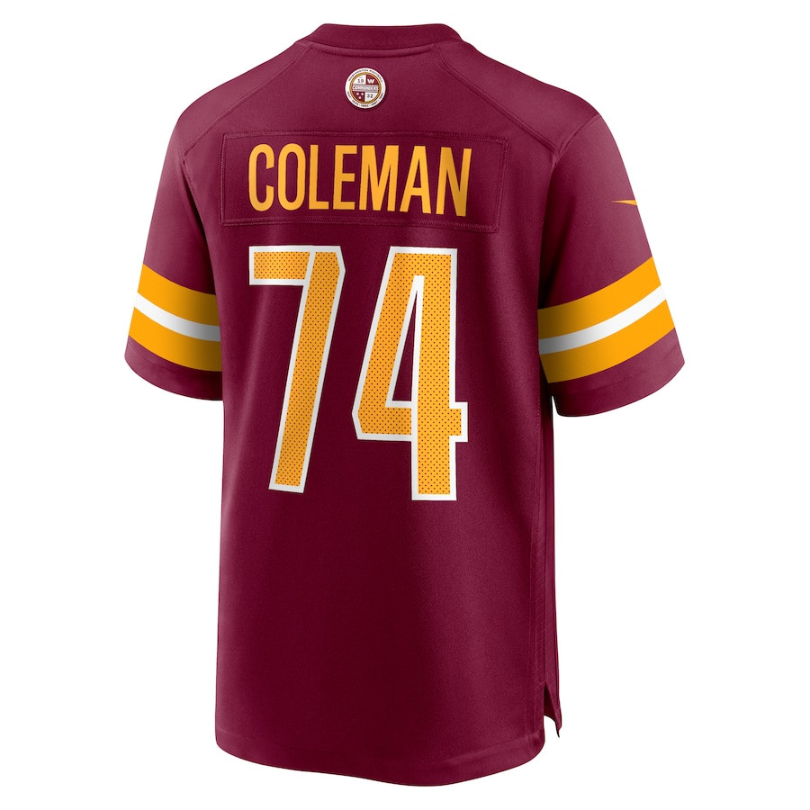Brandon Coleman 74 Washington Commanders Game Men Jersey - Burgundy JS7776 nicesnker - Image 3
