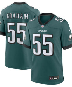 Brandon Graham 55 Philadelphia Eagles Team Game Men Jersey - Midnight Green JS5594 nicesnker