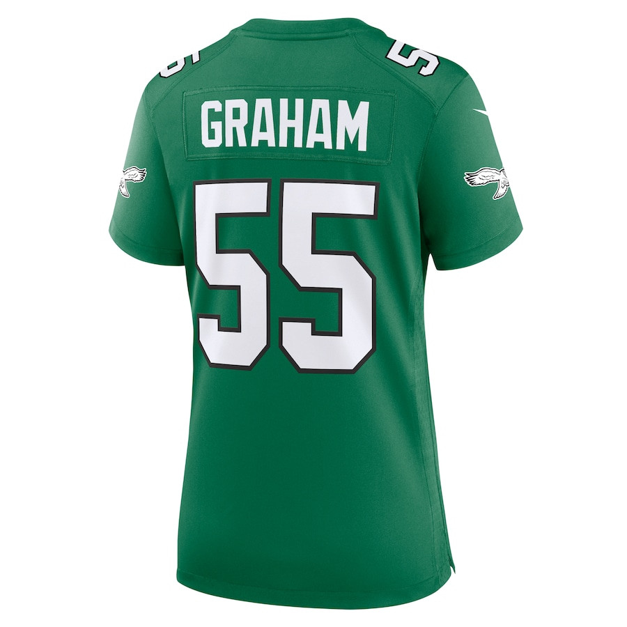 Brandon Graham 55 Philadelphia Eagles Women's Alternate Game Jersey - Kelly Green JS3154 nicesnker - Image 3