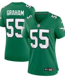 Brandon Graham 55 Philadelphia Eagles Women's Alternate Game Jersey - Kelly Green JS3154 nicesnker
