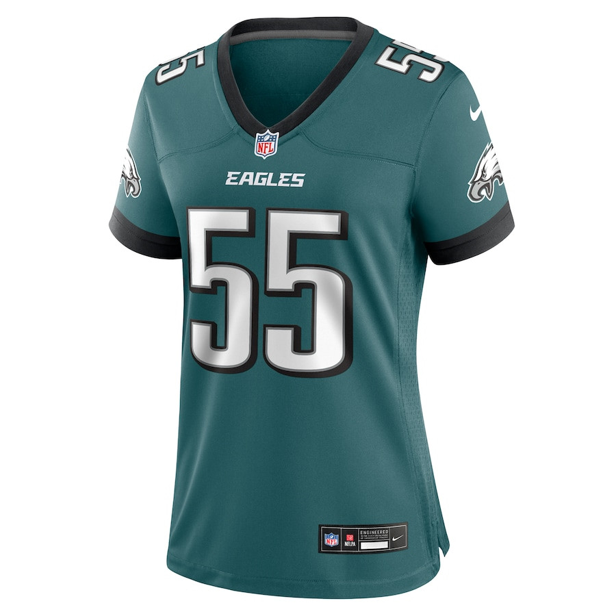 Brandon Graham 55 Philadelphia Eagles Women's Team Game Jersey - Midnight Green JS2383 nicesnker - Image 2