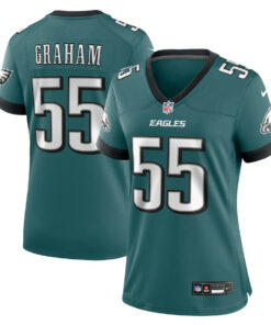 Brandon Graham 55 Philadelphia Eagles Women's Team Game Jersey - Midnight Green JS2383 nicesnker