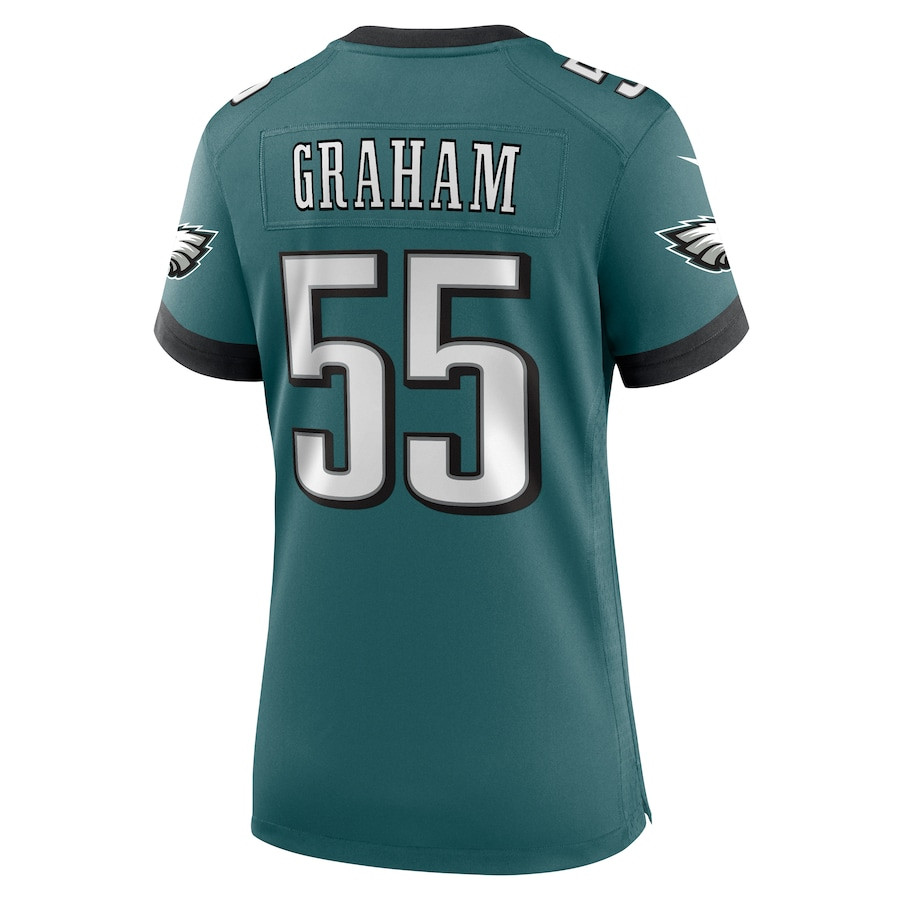 Brandon Graham 55 Philadelphia Eagles Women's Team Game Jersey - Midnight Green JS2383 nicesnker - Image 3