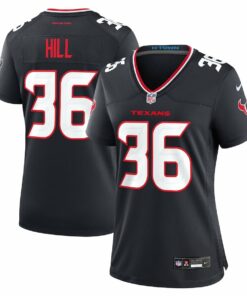 Brandon Hill 36 Houston Texans Women's Team Game Jersey - Navy JS4158 nicesnker