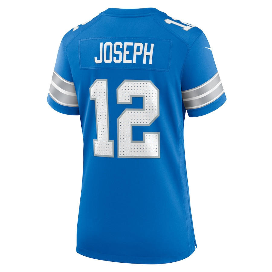 Brandon Joseph 12 Detroit Lions Women's Team Game Jersey - Blue JS7768 nicesnker - Image 3