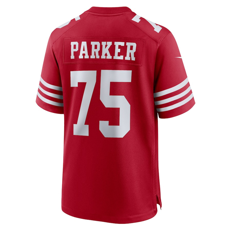 Brandon Parker 75 San Francisco 49ers Team Game Men Jersey - Scarlet JS5040 nicesnker - Image 3