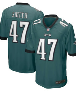 Brandon Smith 47 Philadelphia Eagles Game Men Jersey - Midnight Green JS9000 nicesnker