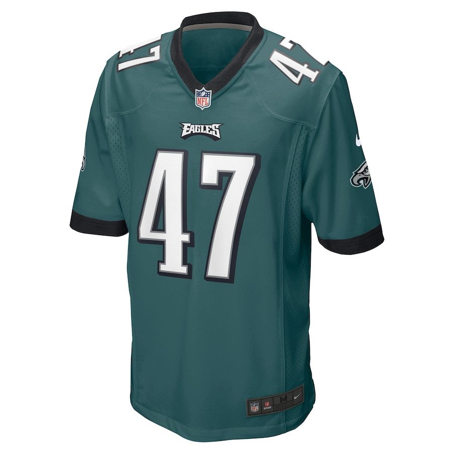 Brandon Smith 47 Philadelphia Eagles Game Men Jersey - Midnight Green JS9000 nicesnker - Image 2
