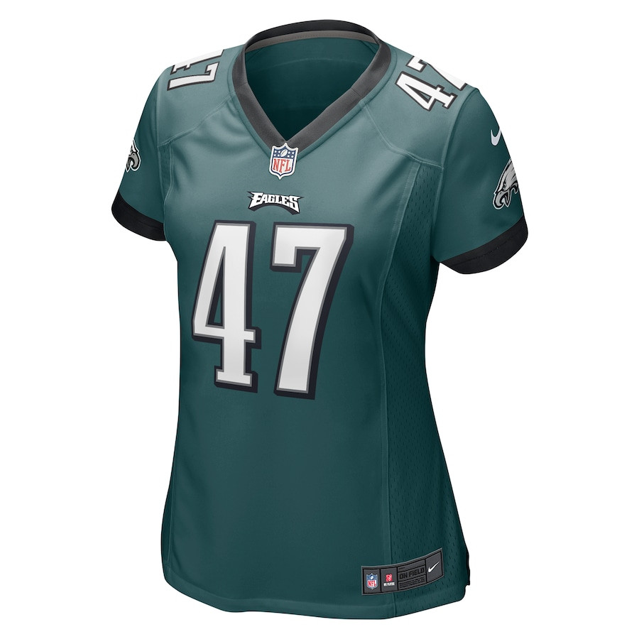 Brandon Smith 47 Philadelphia Eagles Game Women Jersey - Midnight Green JS2630 nicesnker - Image 2