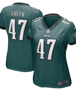 Brandon Smith 47 Philadelphia Eagles Game Women Jersey - Midnight Green JS2630 nicesnker