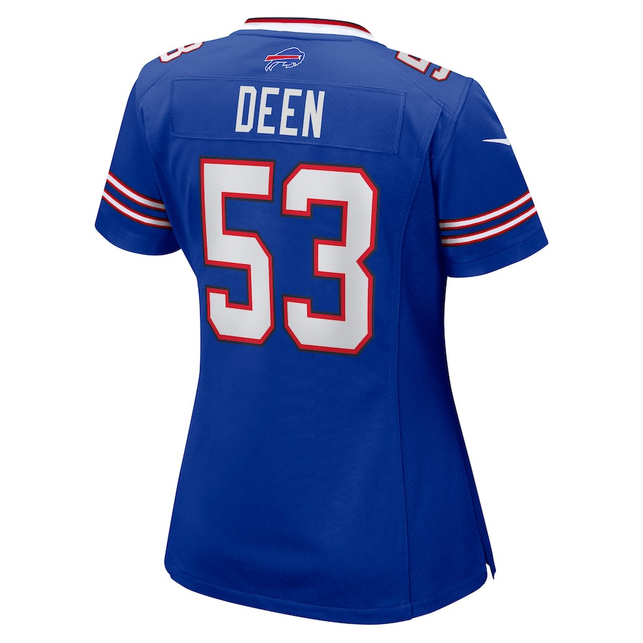 Branson Deen 53 Buffalo Bills Women's Game Jersey - Royal JS2009 nicesnker - Image 3