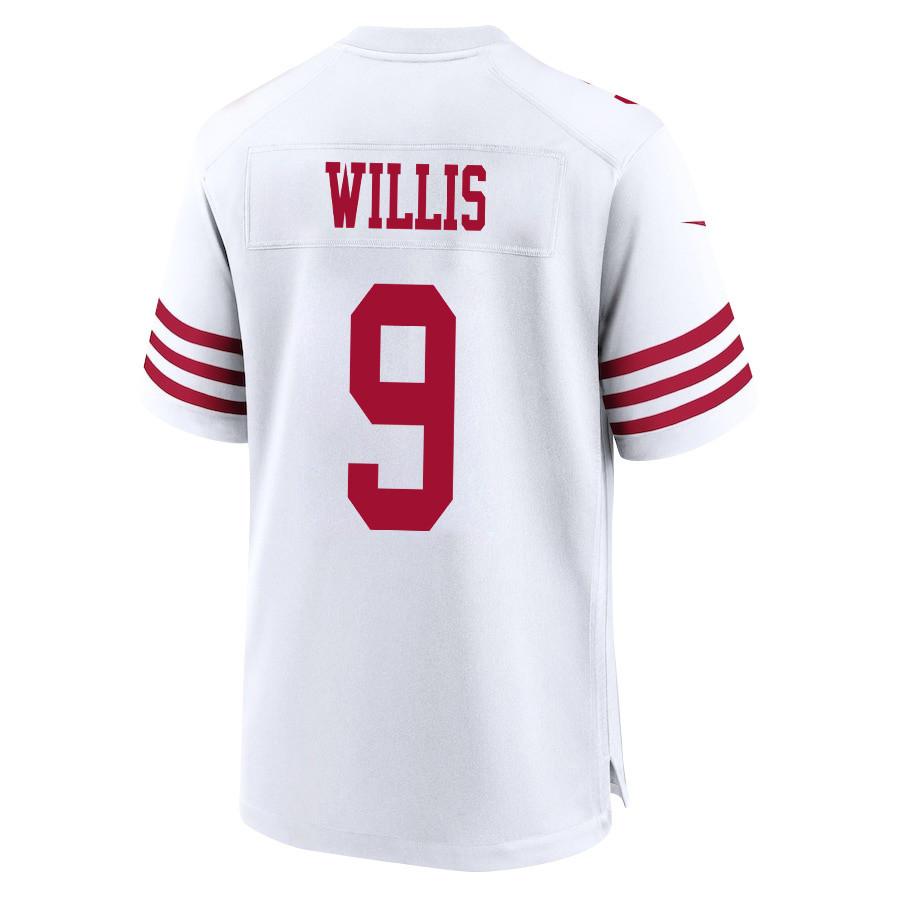 Brayden Willis 9 San Francisco 49ers NFC Champions Patch Game Men Jersey - White JS5465 nicesnker - Image 3