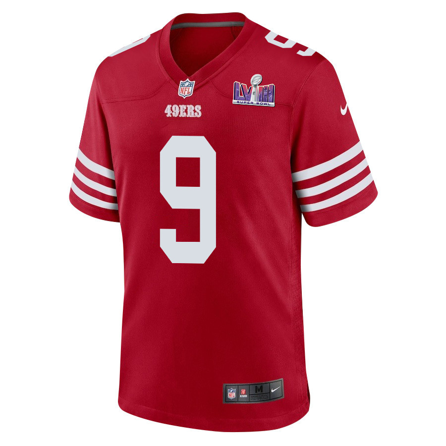 Brayden Willis 9 San Francisco 49ers Super Bowl LVIII Patch Game Men Jersey - Scarlet JS5799 nicesnker - Image 2