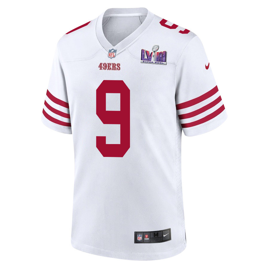 Brayden Willis 9 San Francisco 49ers Super Bowl LVIII Patch Game Men Jersey - White JS4621 nicesnker - Image 2