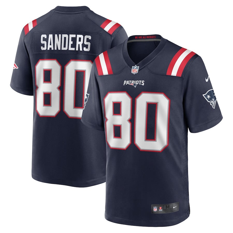 Braylon Sanders 80 New England Patriots Game Men Jersey - Navy JS8508 nicesnker
