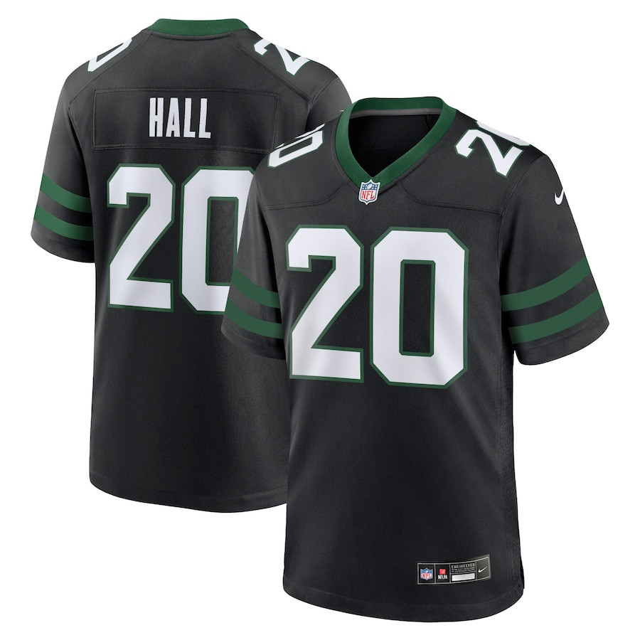 Breece Hall 20 New York Jets Alternate Game Jersey - Men, Legacy Black JS3456 nicesnker