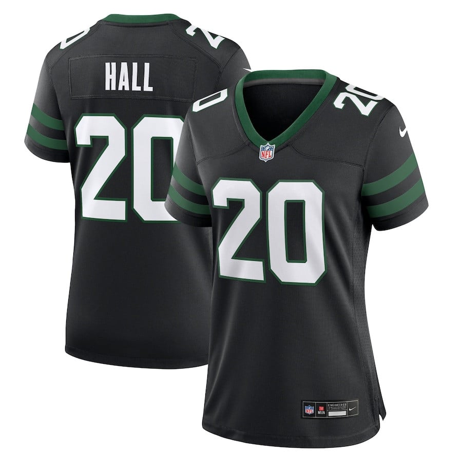 Breece Hall 20 New York Jets Alternate Game Women Jersey - Legacy Black JS4716 nicesnker