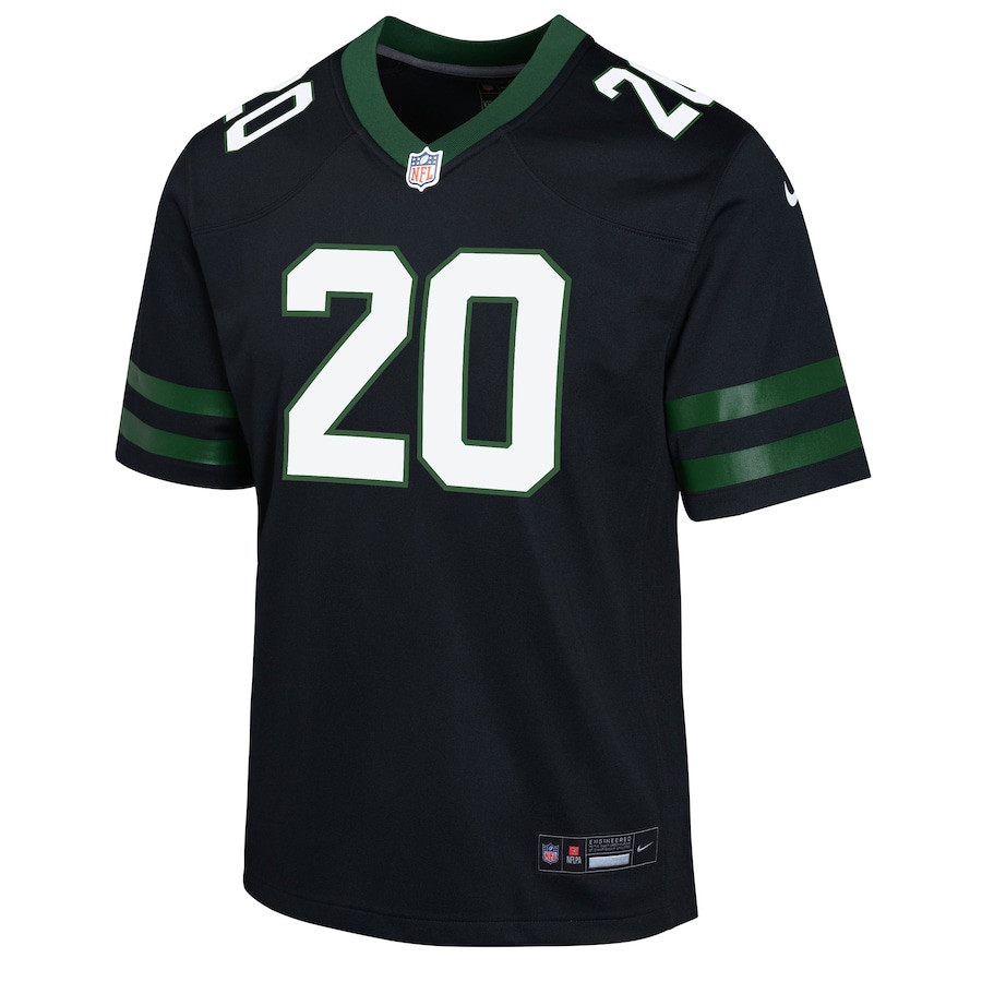 Breece Hall 20 New York Jets Alternate Game YOUTH Jersey - Legacy Black JS1256 nicesnker - Image 2