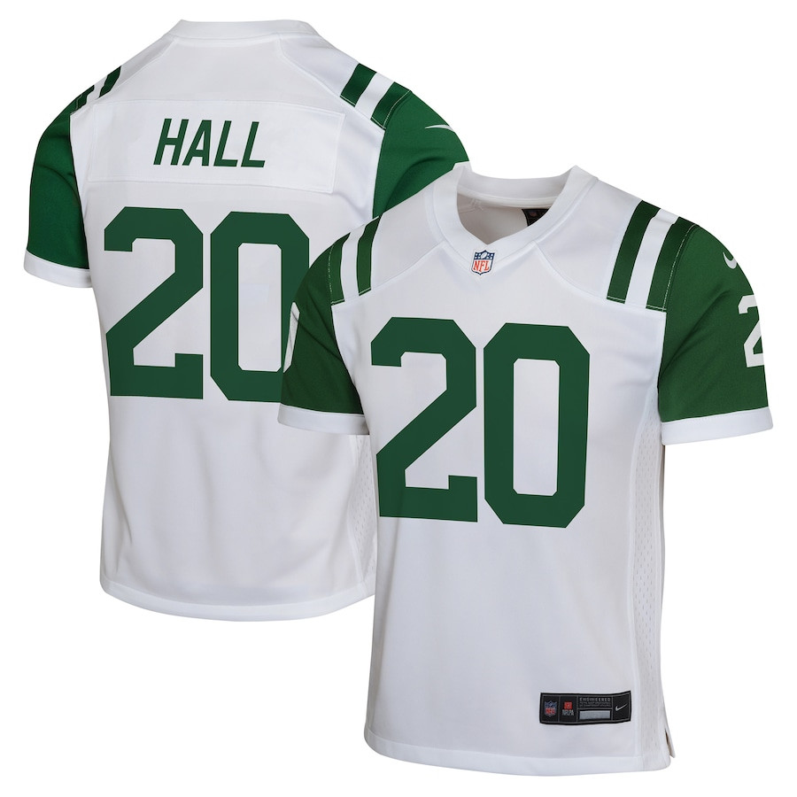 Breece Hall 20 New York Jets Classic Alternate Game YOUTH Jersey - White JS3853 nicesnker