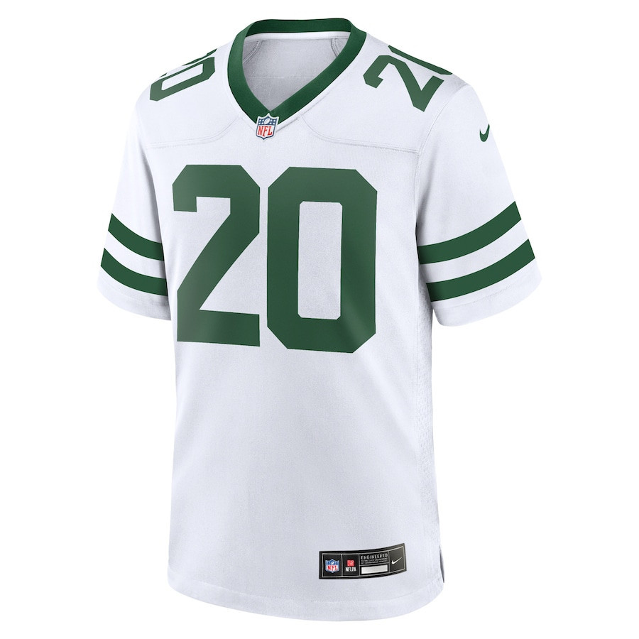 Breece Hall 20 New York Jets Game Jersey - Men, Legacy White JS1443 nicesnker - Image 2