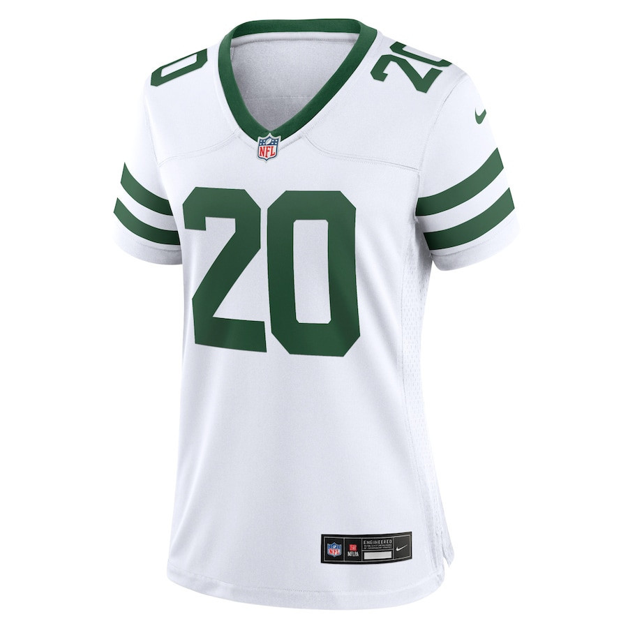 Breece Hall 20 New York Jets Game Jersey - Women, White JS9057 nicesnker - Image 2