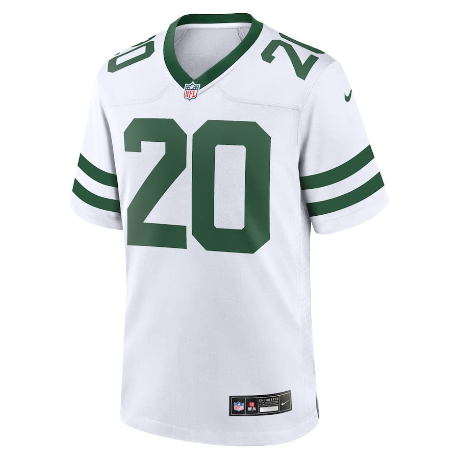 Breece Hall 20 New York Jets Game Men Jersey - Legacy White JS8860 nicesnker - Image 2