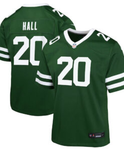 Breece Hall 20 New York Jets Game YOUTH Jersey - Legacy Green JS2846 nicesnker