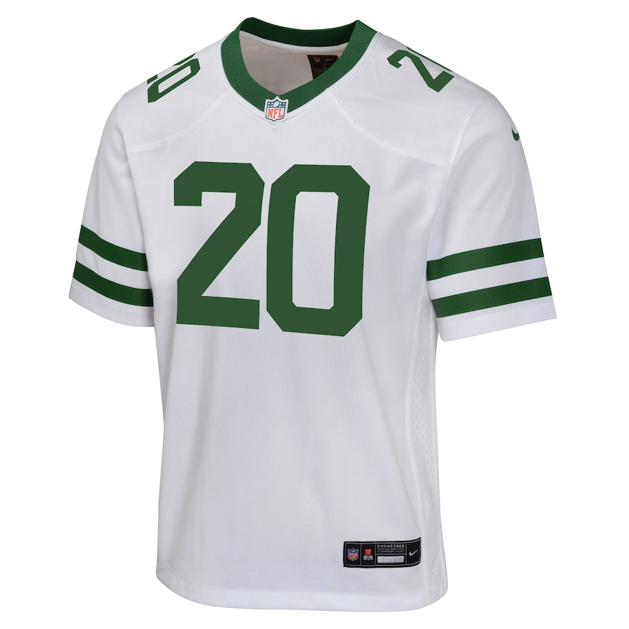Breece Hall 20 New York Jets Game YOUTH Jersey - Legacy White JS7573 nicesnker - Image 2
