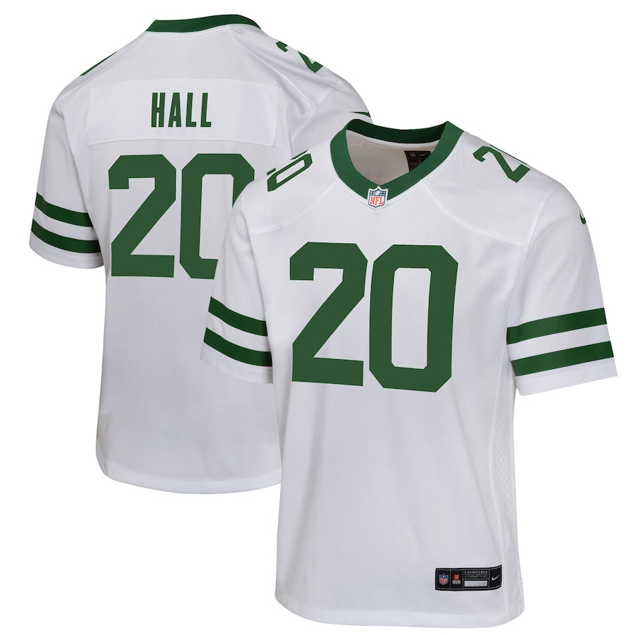Breece Hall 20 New York Jets Game YOUTH Jersey - Legacy White JS7573 nicesnker