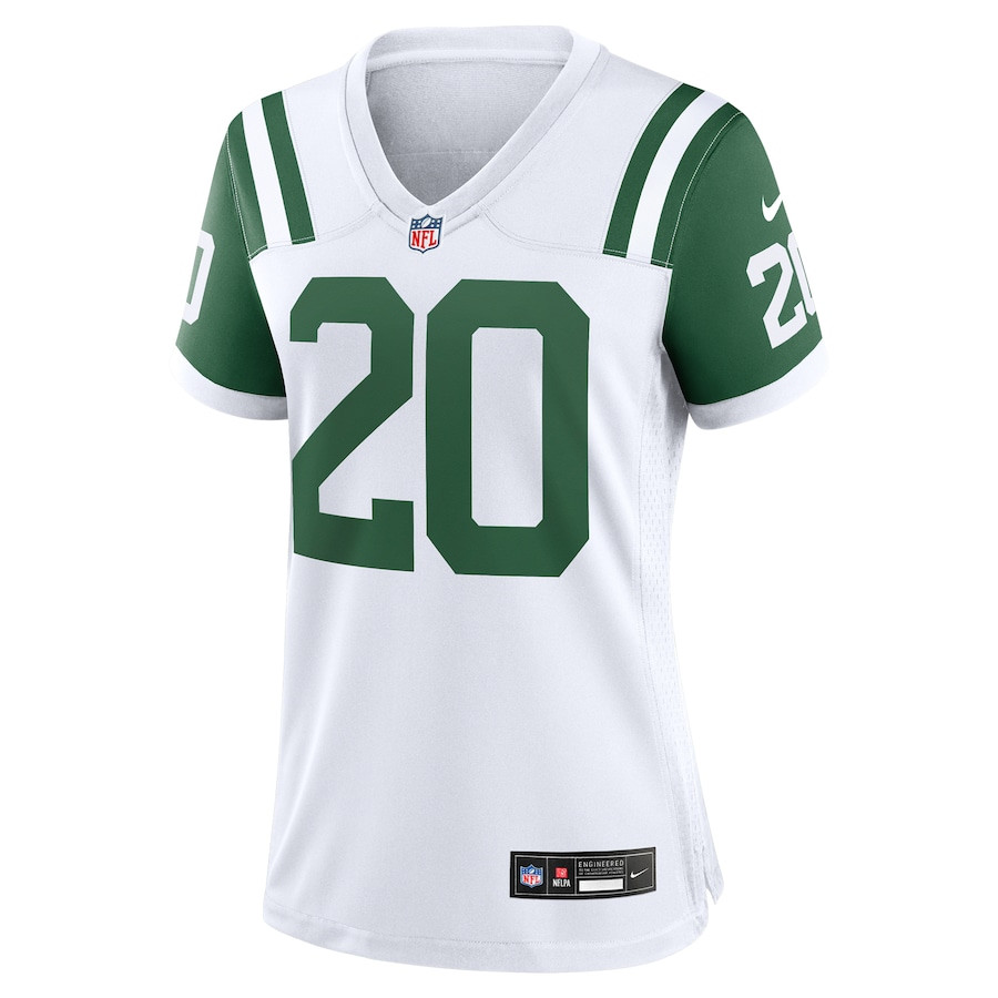 Breece Hall 20 New York Jets Women's Classic Alternate Game Jersey - White JS3238 nicesnker - Image 2