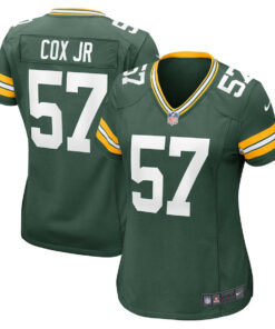 Brenton Cox Jr. 57 Green Bay Packers Women's Game Jersey - Green JS8373 nicesnker
