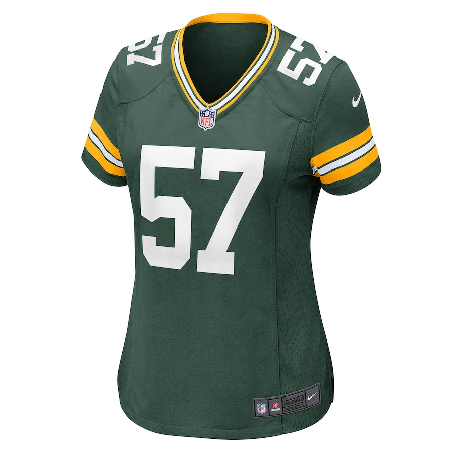 Brenton Cox Jr. 57 Green Bay Packers Women's Game Jersey - Green JS8373 nicesnker - Image 2