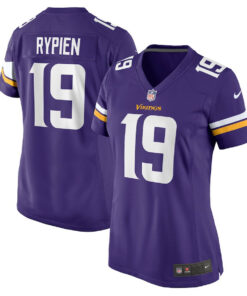Brett Rypien 19 Minnesota Vikings Women's Game Jersey - Purple JS7715 nicesnker