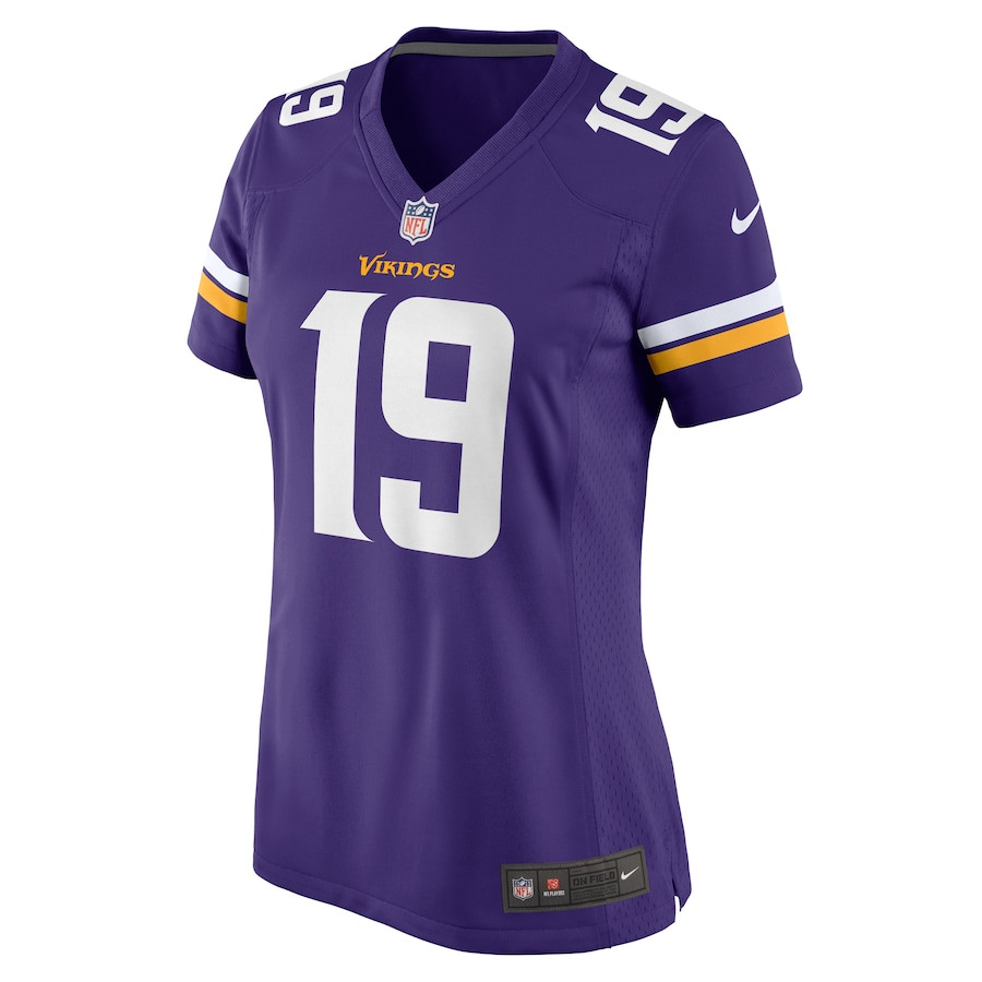 Brett Rypien 19 Minnesota Vikings Women's Game Jersey - Purple JS7715 nicesnker - Image 2