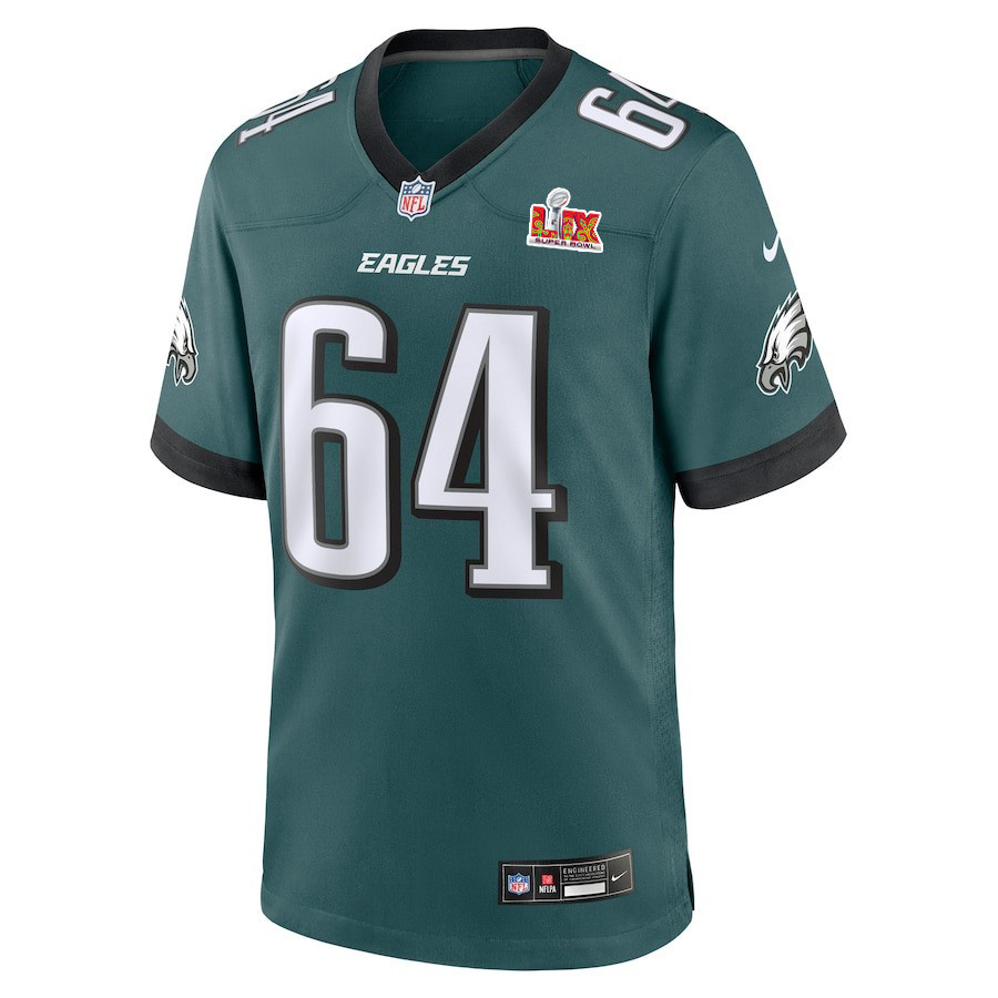 Brett Toth #64 Philadelphia Eagles Super Bowl LIX Jersey - Men's - Midnight Green JS8433 nicesnker - Image 2