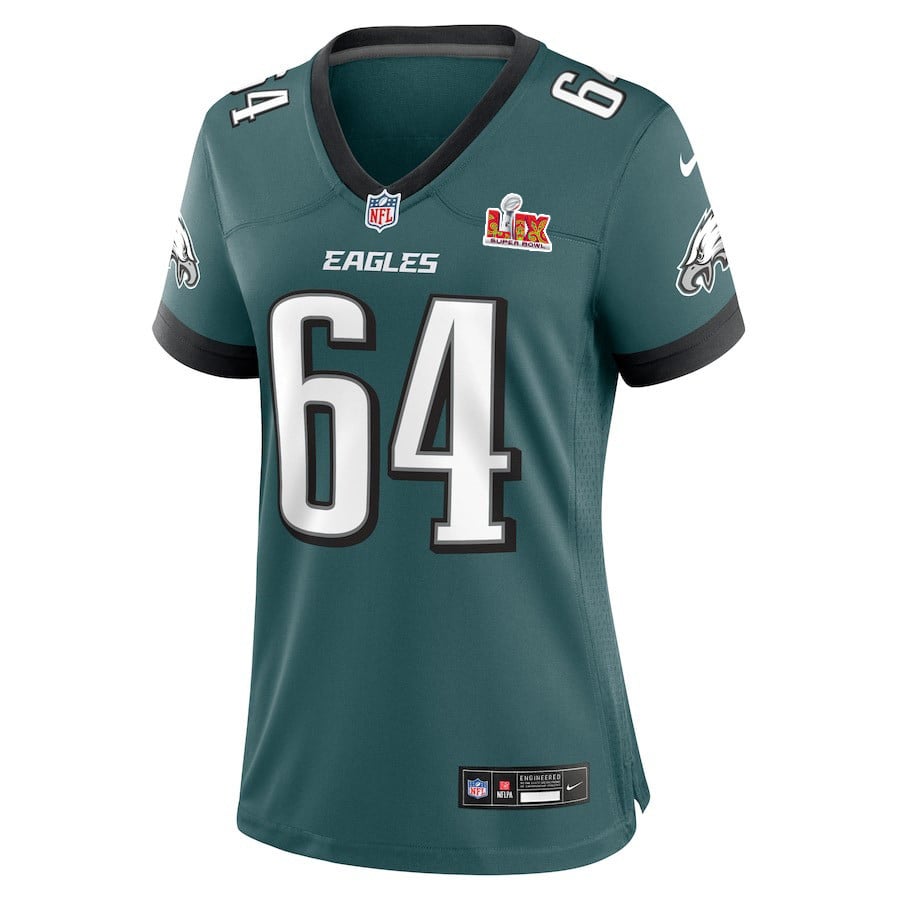 Brett Toth #64 Philadelphia Eagles Super Bowl LIX Women's Jersey - Midnight Green JS1368 nicesnker - Image 2