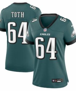 Brett Toth 64 Philadelphia Eagles Women Game Jersey - Midnight Green JS3513 nicesnker