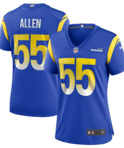 Brian Allen 55 Los Angeles Rams Women Game Jersey - Royal JS4685 nicesnker