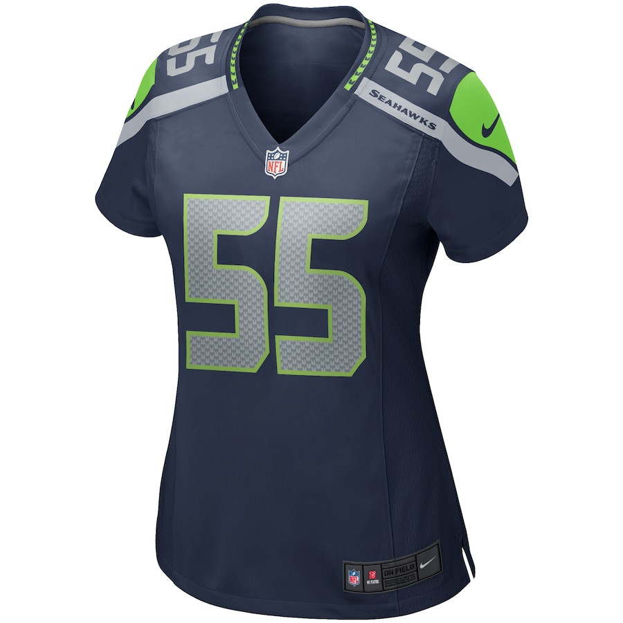 Brian Bosworth 55 Seattle Seahawks Women Game Retired Jersey - College Navy JS4900 nicesnker - Image 2