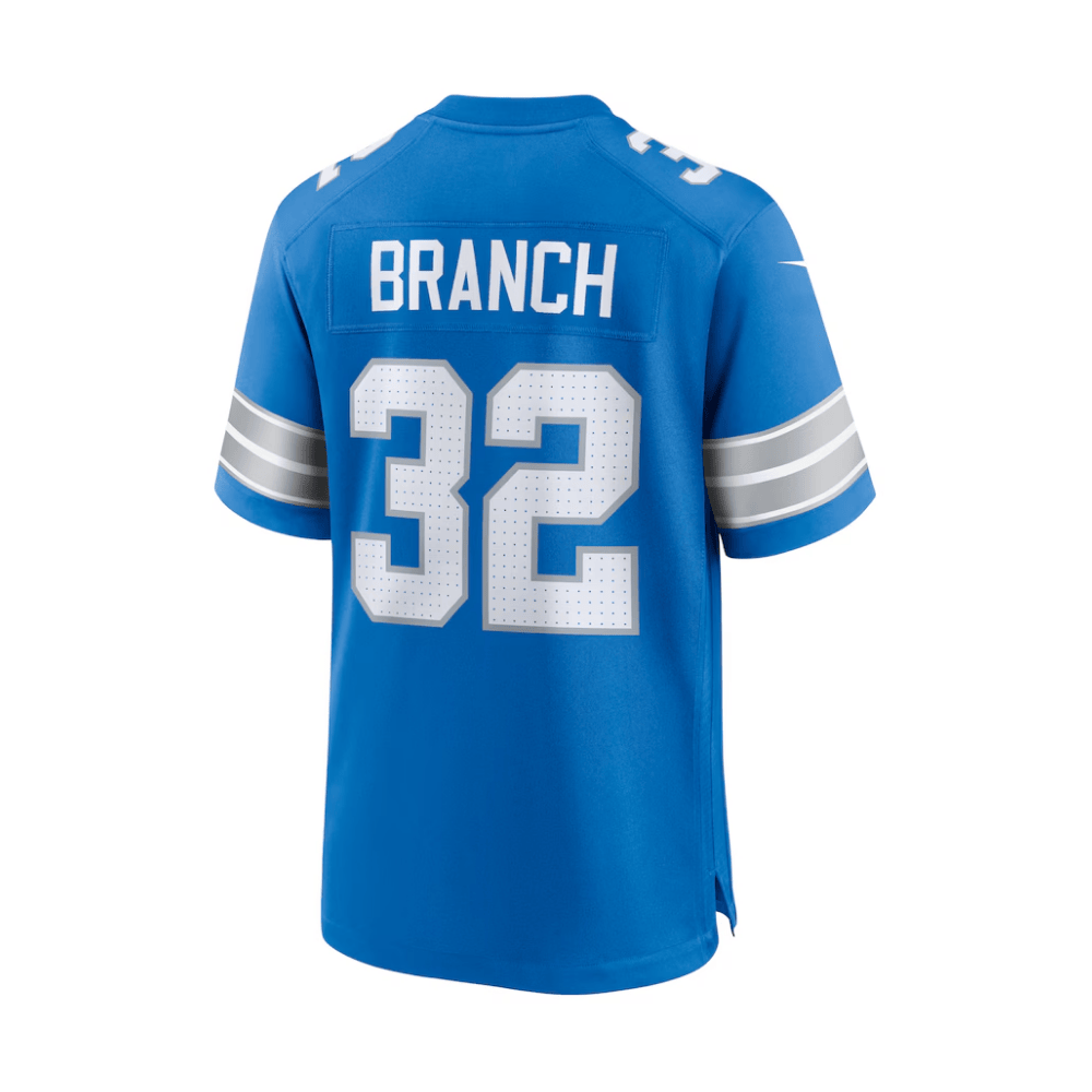 Brian Branch 32 Detroit Lions 2025 Pro Bowl Patch Game Men Jersey - Blue JS7856 nicesnker - Image 3