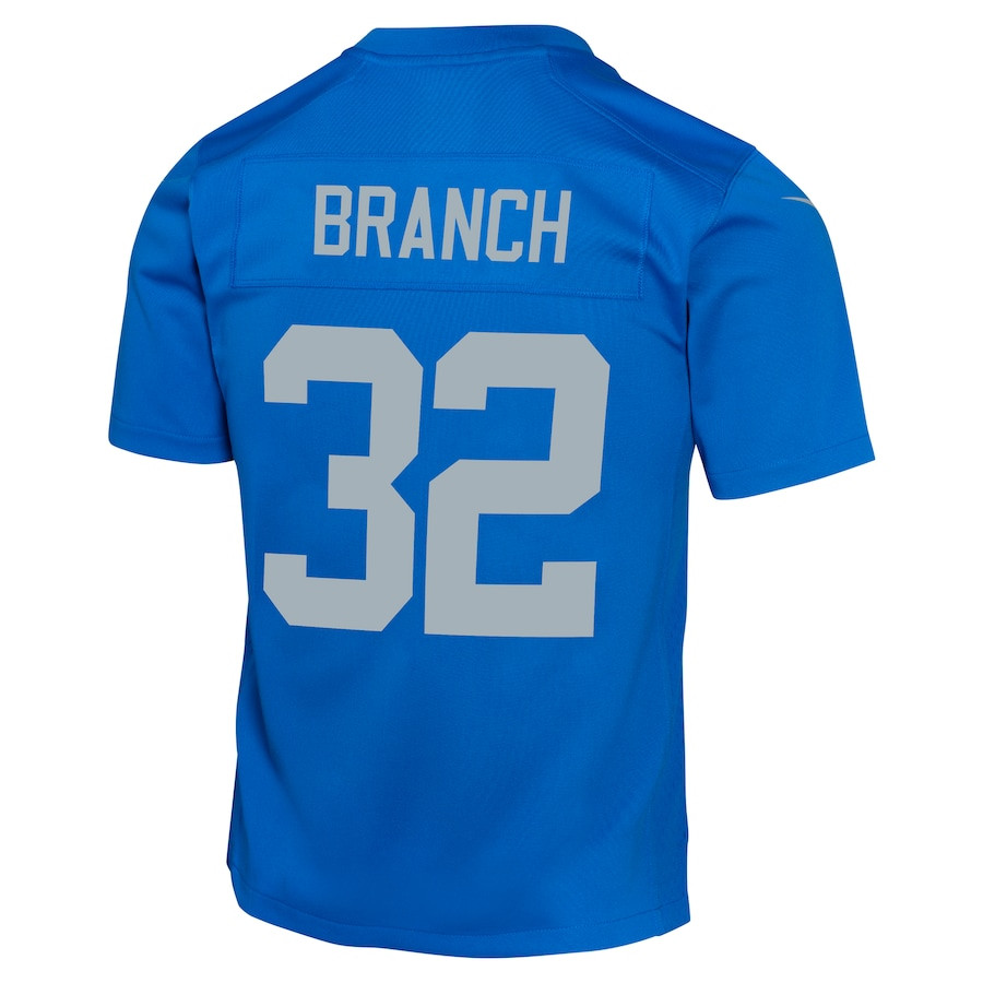 Brian Branch 32 Detroit Lions Alternate Game YOUTH Jersey - Blue JS5477 nicesnker - Image 3