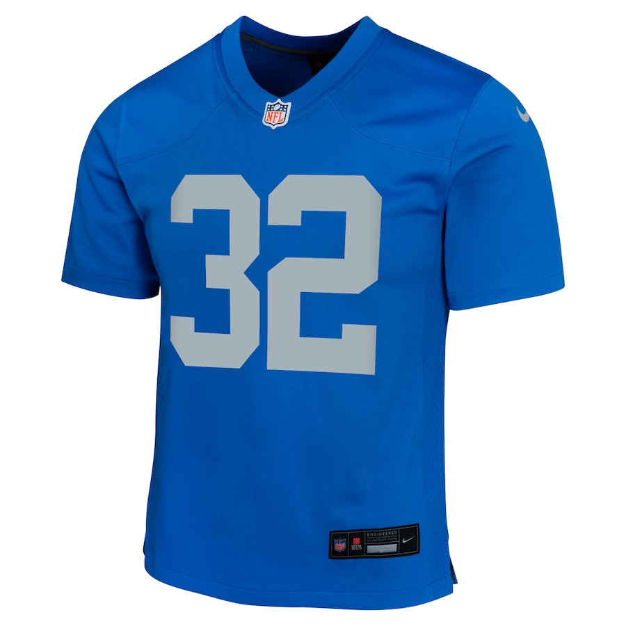 Brian Branch 32 Detroit Lions Alternate Game YOUTH Jersey - Blue JS5477 nicesnker - Image 2