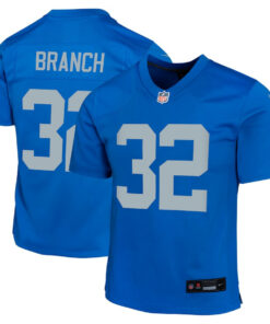 Brian Branch 32 Detroit Lions Alternate Game YOUTH Jersey - Blue JS5477 nicesnker