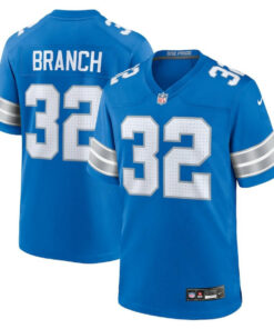 Brian Branch 32 Detroit Lions Game Men Jersey - Blue JS7154 nicesnker