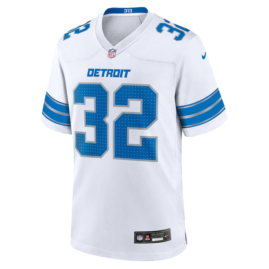 Brian Branch 32 Detroit Lions White Game Men Jersey - White JS2465 nicesnker - Image 2
